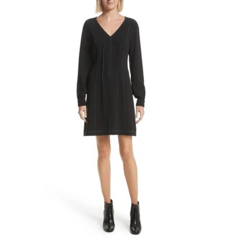 Grey Jason Wu Contrast Stitch Dress